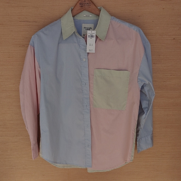 Abercrombie & Fitch Tops - Abercrombie Pastel Color Block Shirt
